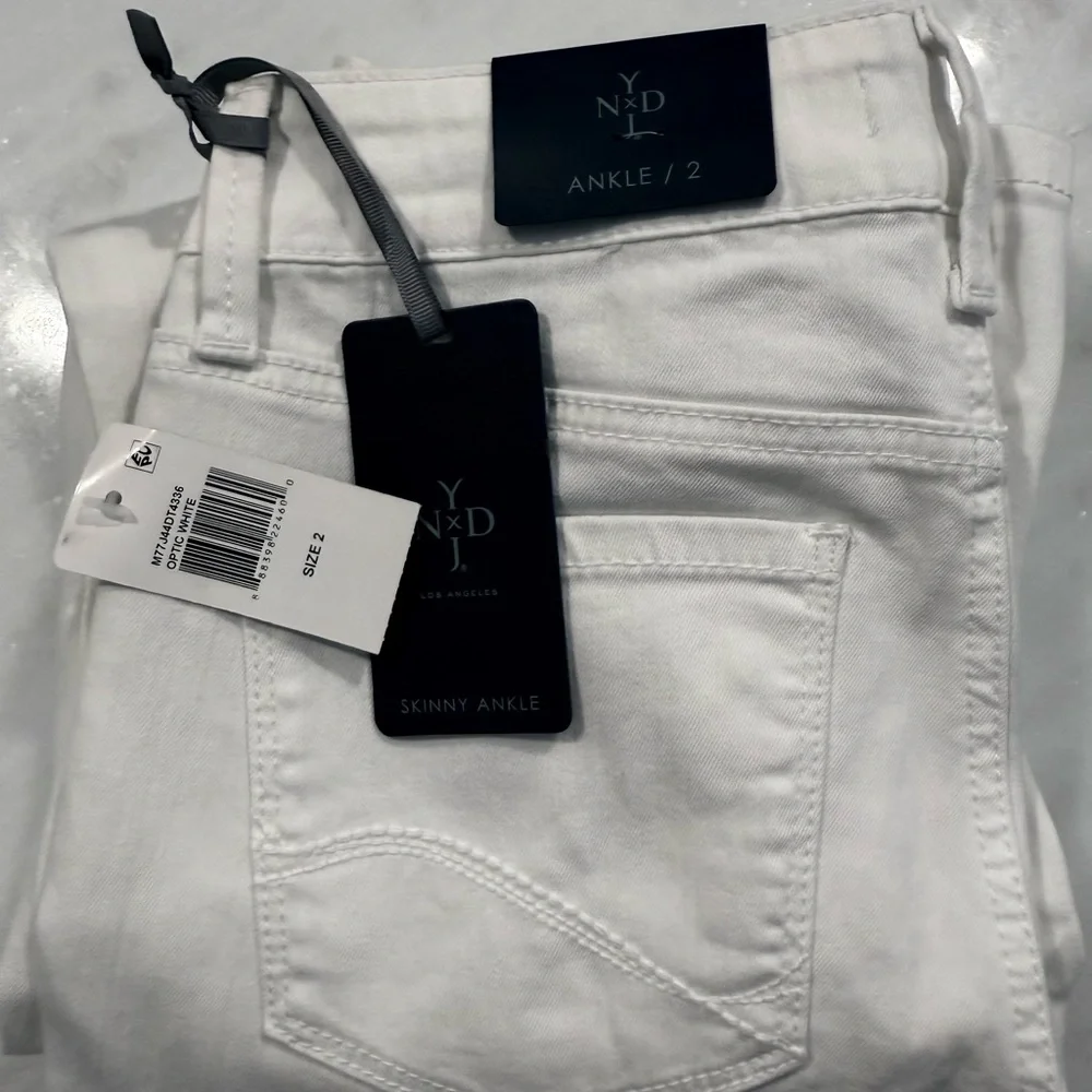 NYDJ Optic White Ankle Jeans Size 2 Brand new! - Picture 6 of 6